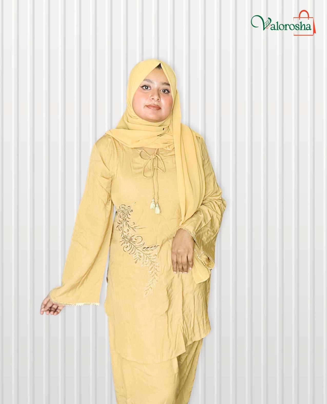 premium embroidered kurti set– valorosha exclusive